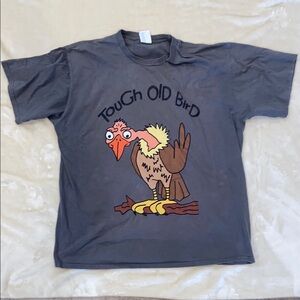 Port and Company Charcoal 'Tough Old Bird' Tee